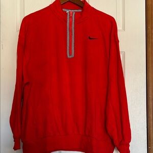 Nike Men's Bold Orange Zip-Up Sweatshirt
